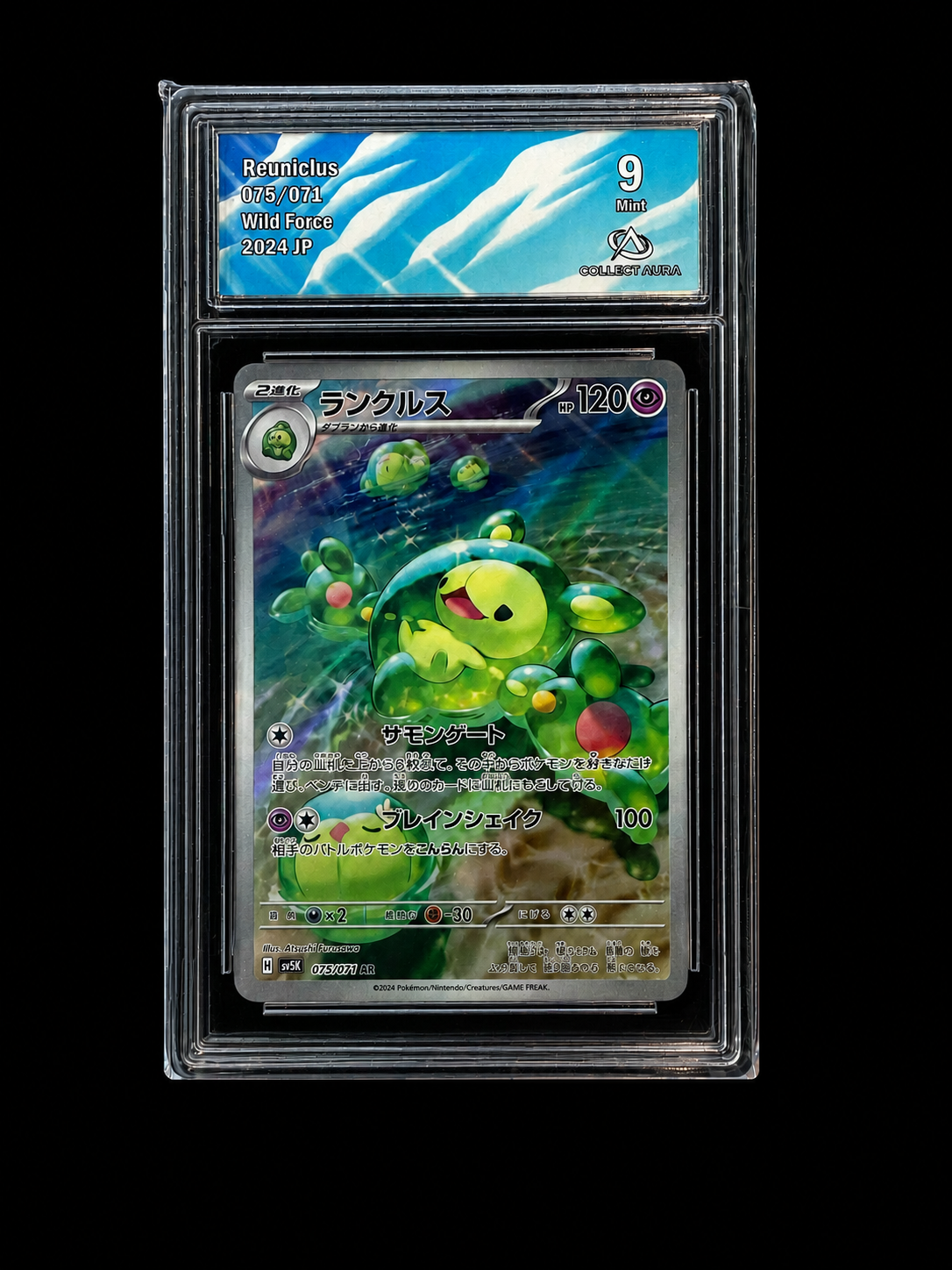 Reuniclus Wild Force 075/071 AR — Carte Gradée 9/10 Mint — Collect Aura